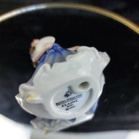 Thumbnail for Royal Doulton Elaine Figurine M201 2003 Miniature 2.5” Blue Dress Bone Fine4