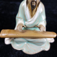 Thumbnail for Chinese Clay Scholar Playing Guzheng Figurine Decoration - Feng Shui decor3