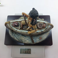 Thumbnail for Academy Native American Canoe Sculpture Figurine Collectible 6.5