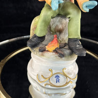 Thumbnail for Rare Napoleon Capodimonte Figurine Boy by Giacomo Campfire Porcelain Italy gift5