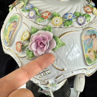 Thumbnail for Antique HandPainted Royal KPM Bavaria Porcelain Table Lamp with Floral Motif10