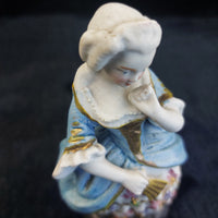 Thumbnail for Antique victorian Porcelain Lady Figurine 5