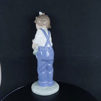 Thumbnail for NAO Lladró Handmade Porcelain Girl -18.5 cm Figurine Collectible Blue Dress -4