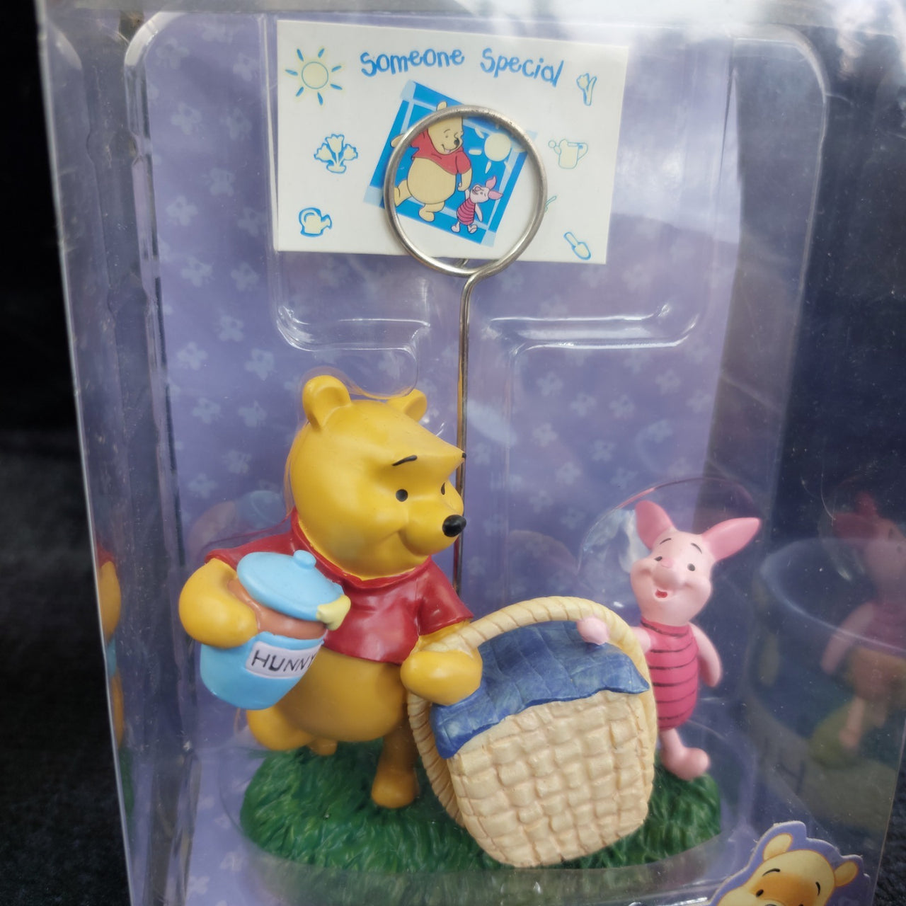Disney Winnie the Pooh Figurine Set Egg Cup & Photo Clip Holder Decor 5"3