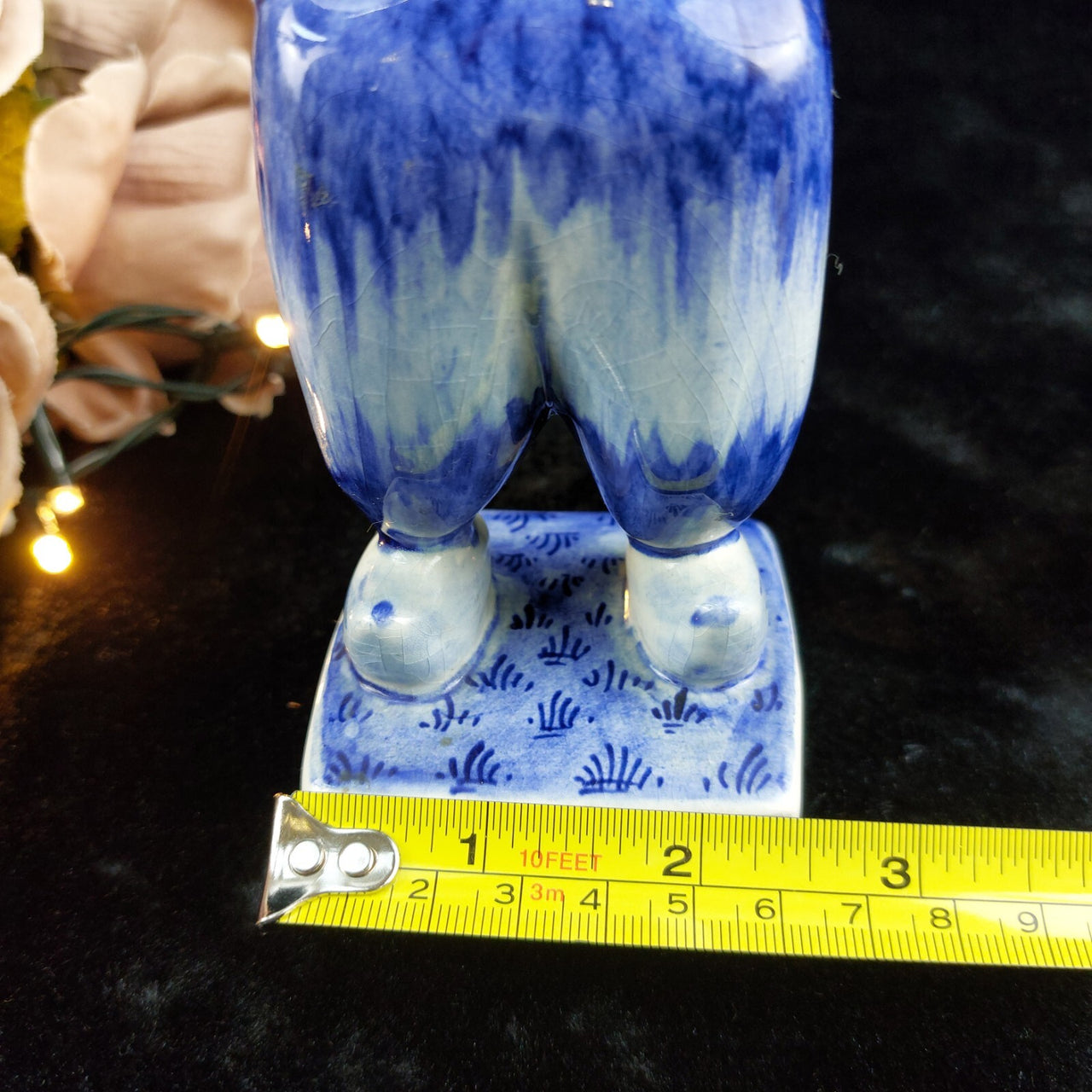 Delft-Style Hand-Painted "Dutchy" Figurine -1960-70's Blue United Kingdom Figure2
