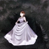 Thumbnail for Good Coalport Luck English lady Porcelain by Jack Glynn purple mint condition 13