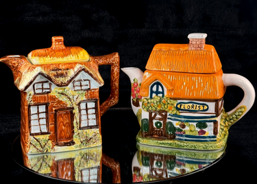 2*Paul Cardew George & Dragon & Newton Ridley Pub Teapot Set Ceramic kitch decor0