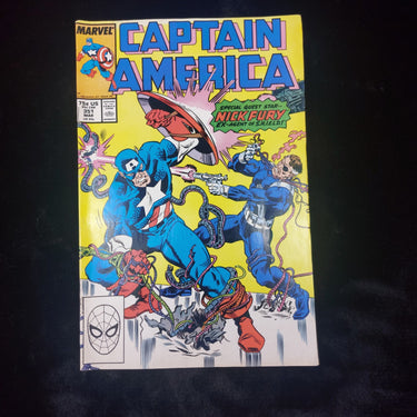 Marvel Captain America #351 – (1988)   Special Guest Star Nick Fury!   0