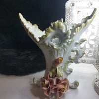 Thumbnail for Francesco Capodimonte Italian Porcelain Italy Vase – Rococo Bird & Floral Design19