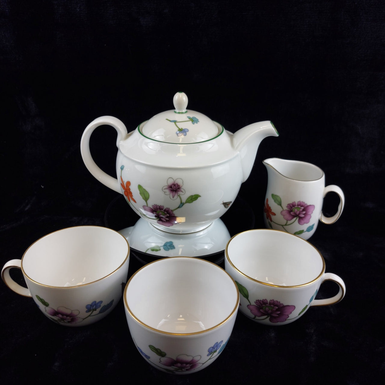 Owen To Tableware Royal Worchester Tea Set of 2 jug & Bowl  Porcelain Flameproo5