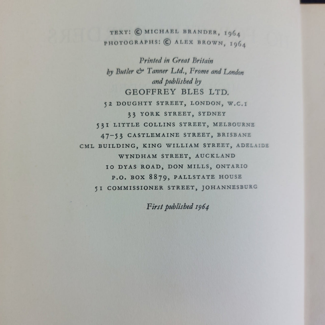 Brander Good Ho for the Borders Hardcover Scottish Travel History 1964 4