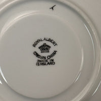 Thumbnail for Rare Royal Albert Crown China Blue Gold Leaf Tea Set Trio x2 & Jug England 1930s12