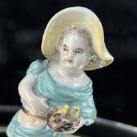 Thumbnail for Antique Figurine Porcelain China Collectable Figure Marked Glazed German Girl8