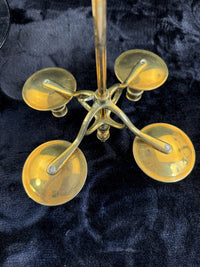 Thumbnail for Vintage Brass Candelabra  Four Arm Candlestick Holder15