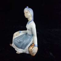 Thumbnail for TITO Spanish Porcelain Figurine - Girl with Water Jug bookcase (1970s) figure8