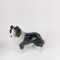 Thumbnail for Vintage Nelson Staffordshire Ceramic Collie Figurine 1960s Collie bookshelf deco1