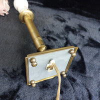Thumbnail for Vintage Brass Lamp Table Patina EU Plug 915gr Classic 12
