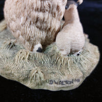 Thumbnail for Border Fine Arts 1980s D Walton Scottish Black Face Sheep Family Highland7