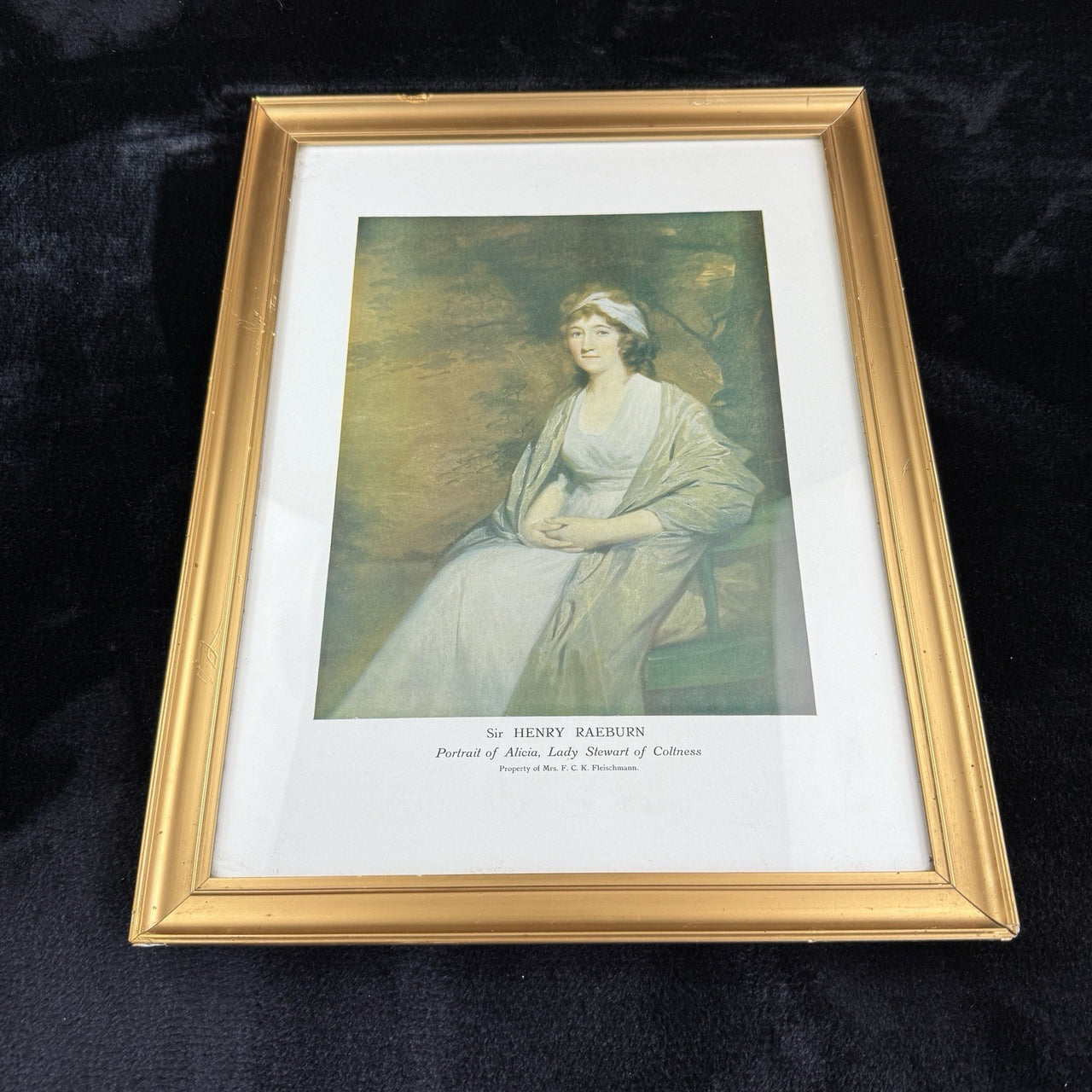 Antique Framed Print by Henry Raeburn Portrait of Alicia Lady Stewart of Coltnes14