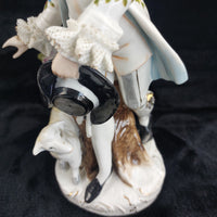 Thumbnail for German Porcelain Figurine Pair Shepherdess & Shepherd Sheep 10