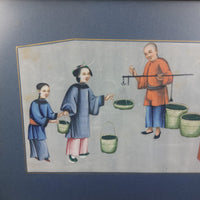 Thumbnail for 19th Century Chinese School Artisan Cutting Timber Framed Painting Bodycolor11