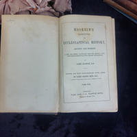 Thumbnail for Mosheim Ecclesiastical History Theology Church Binding antique 1847 book gift6