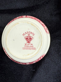 Thumbnail for Mason's Ironstone Vista Dinnerware Tea Set patent Red Transferware England Chips5