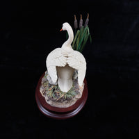Thumbnail for Border Arts Fine First One In Swan & Cygnets Figurine 1997 Handmade Scotland dec3