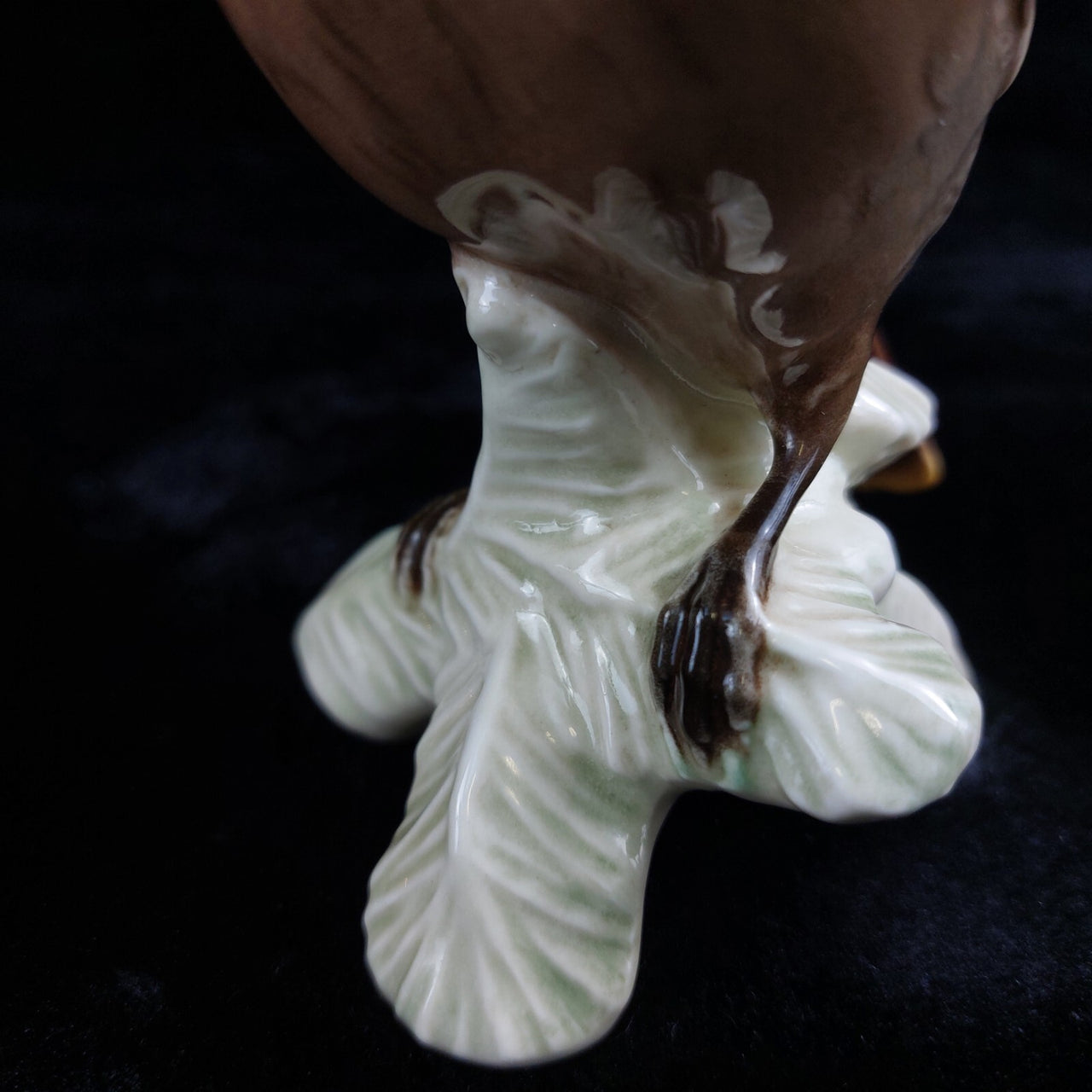 1967 Goebel bird Porcelain figurine Cedar Waxwing - 7" CV90 rare Germany Brown13