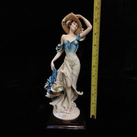 Thumbnail for Florence Armani Joy Figurine Of The Year Blue Dress w Box gift 2002 Porcelain8