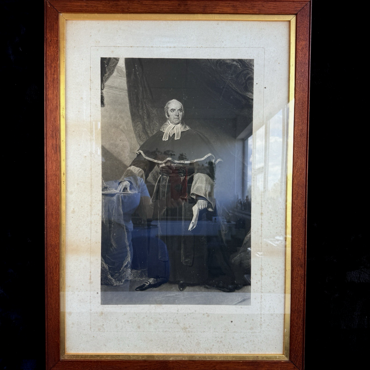 RARE Antique 1820 Engraving large print Sir Thomas Strange Knight, Chief Justice3