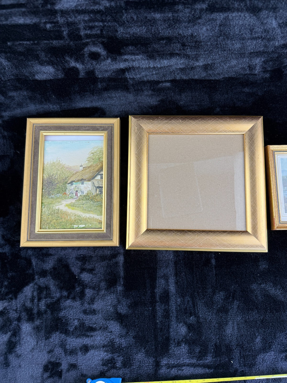 Classic Landscape Art Set Charming Cottage and "Rheinfal um 1840 Set of 3 Large12