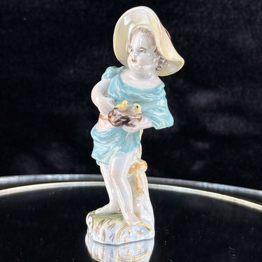Antique Figurine Porcelain China Collectable Figure Marked Glazed German Girl1