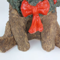 Thumbnail for Tom Silver Rubel Deer Christmas Bear Figurine - Collectible Festive Decor Resin7