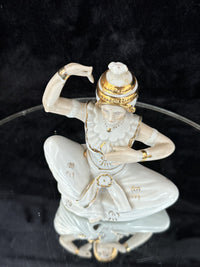 Thumbnail for Vintage Mid-Century Figurine Porcelain Set - Dancer with Two Candle Holders2