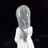 Thumbnail for Elegant NAO by Lladró Figurine - 'Girl with Doll' (1990) bookcase figure Spain7