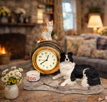 Border Fine Arts Clock Model Of Border wake Up Call, Scotland table clock decor0