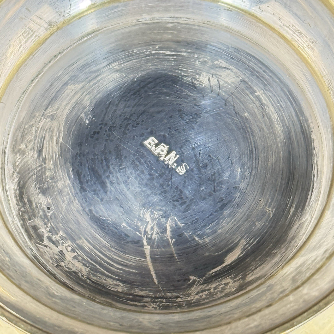 Evans Brass Commemorative Mug 1950–1975 – 5” Engraved Floral Cup Trophy J&E6