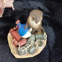 Thumbnail for Border Fine Arts Country Characters A1673 Otter Figurine 3.5in 2002 Handcrafted10