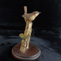Thumbnail for Fine Border Arts Wren on Post RB9 1990 Figurine Scotland Hand Made Bird Sculptur11