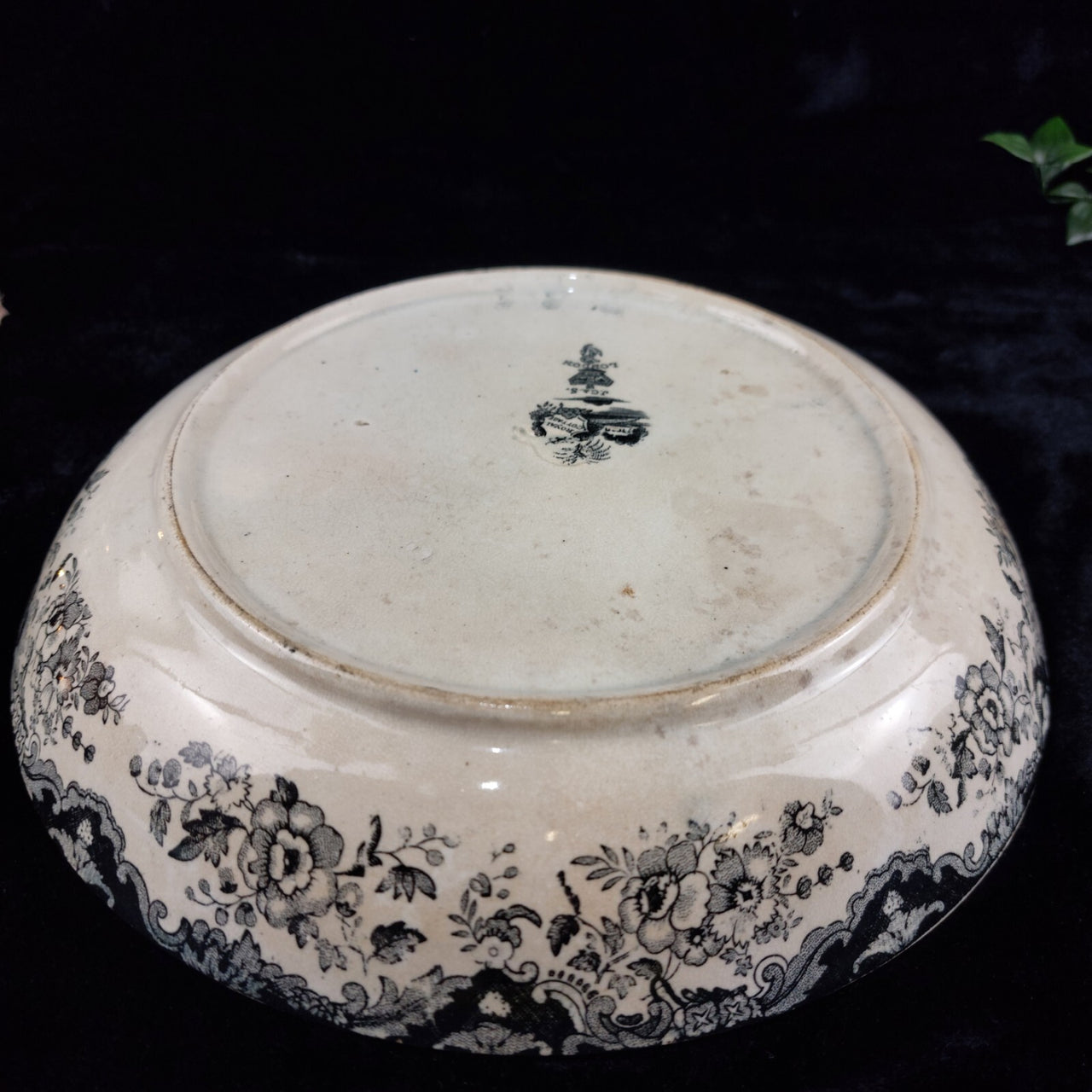 Antique (1850-1890) Victorian J.C. & S. "Royal Cottage" 9" Transferware Plate.5