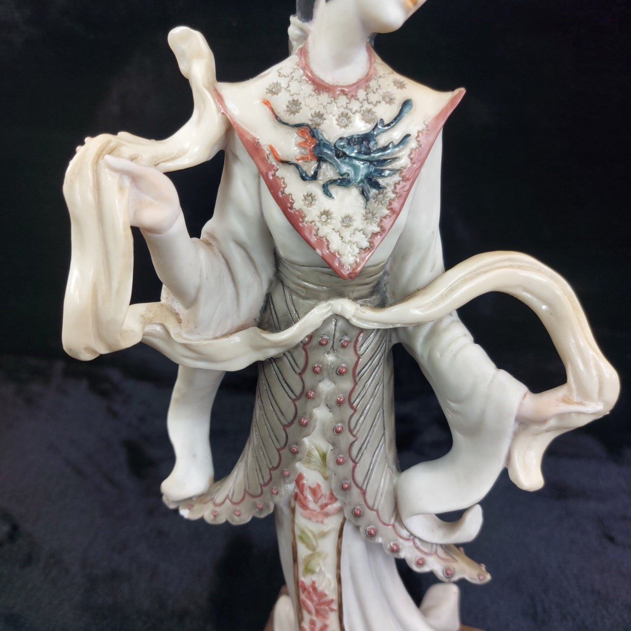 Capodimonte E. Belcari 40cm Geisha Figurine 1988 Goddess Style decor  see pics3