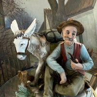 Thumbnail for Rare Vintage Capodimonte Original Figurine: Old Man with Donkey see the pics5
