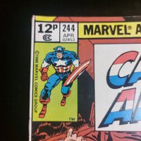 Thumbnail for Marvel Captain America 244 A Monster Berserk Vintage 1980 Comic Book2
