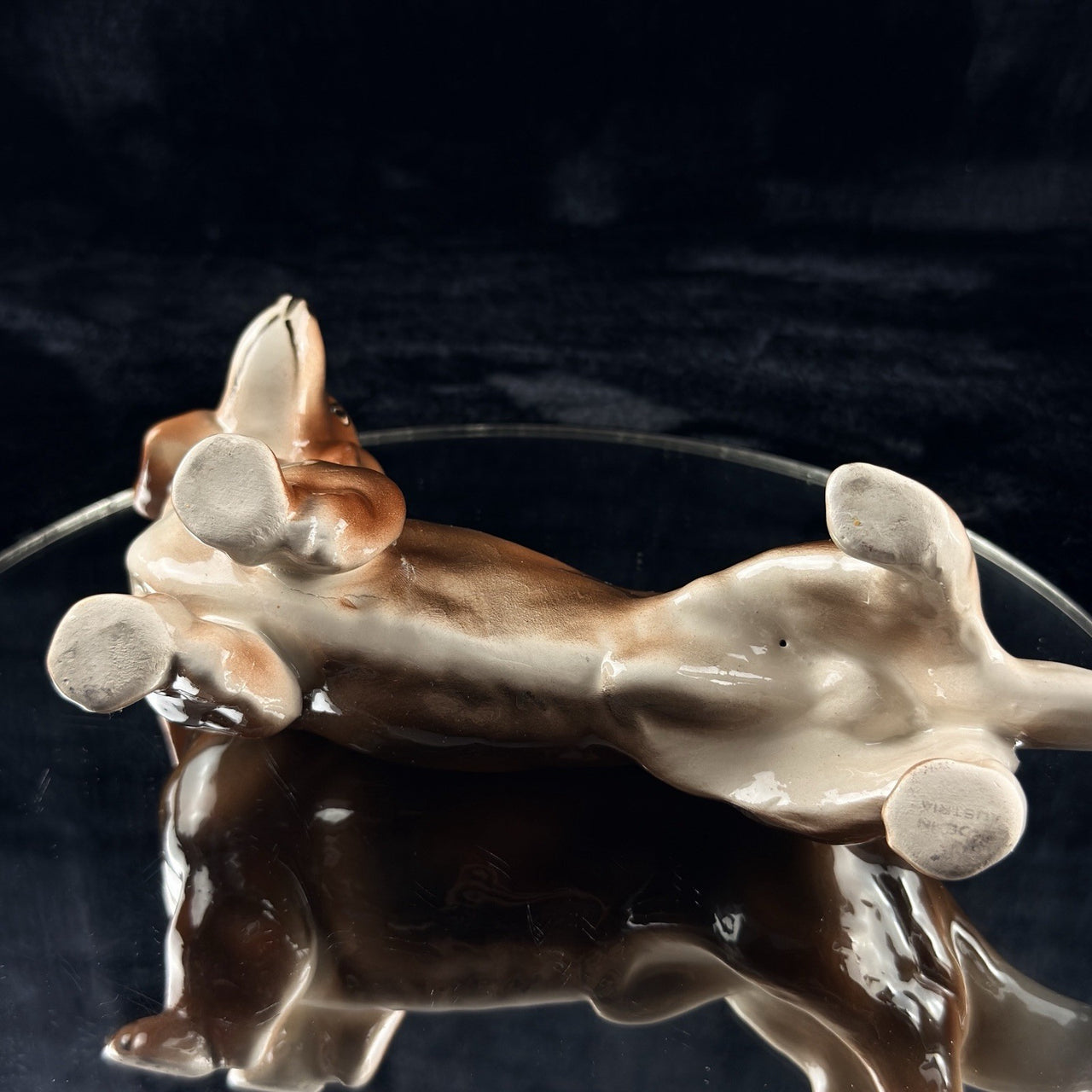 Rosenthal Dachshund Porcelain Figurine 1950s Hand Painted 8in See The Pics8
