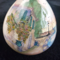 Thumbnail for Ceramika Hand Painted Vase Scenic Coastal Art Glazed Good Condition 5.5