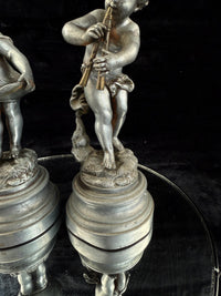 Thumbnail for Antique French Cherub / Putti Metal Figurines 