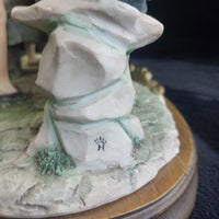 Thumbnail for Very Large Capodimonte figurine 'The Card Players' Friends group pics see decor5
