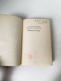 Thumbnail for Grosset Dunlap & 1946 Robinson Crusoe Illustrated Lynd Ward Vintage Book book3