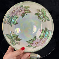 Thumbnail for Maling Dahlia Lustre large Bowl Pink Floral England 20cm HandPainted gift12
